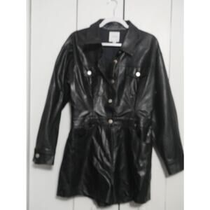 LesLis - Faux Leather Romper- Size L - NWT